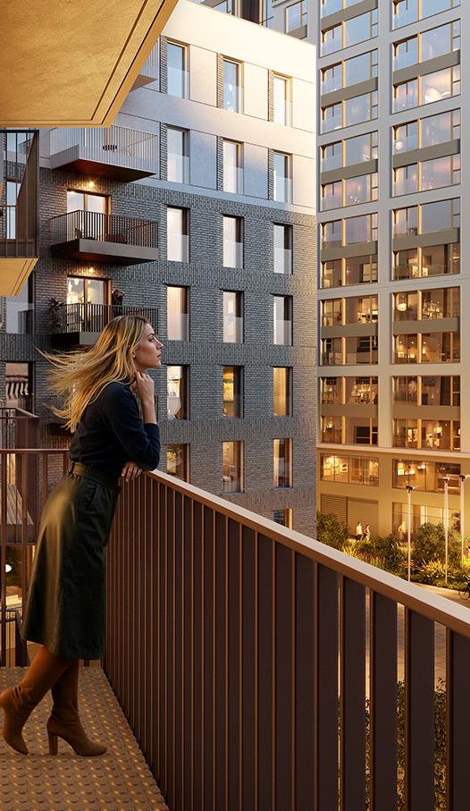 Balkon inwestycji Piano Forte